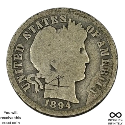 1894 O Barber Dime X-1796
