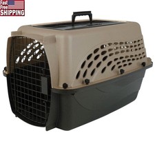 Two Door Top Load Dog Cat Carrier Kennel Airline Approved Heavy Duty Portable US