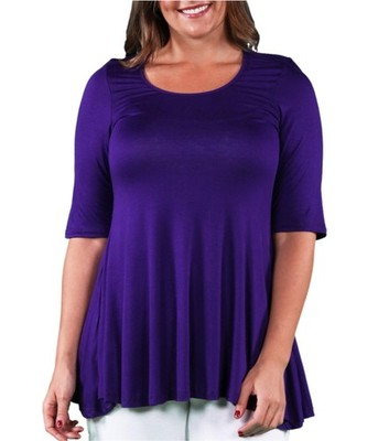 24seven Womens Casual Tunic Blouse