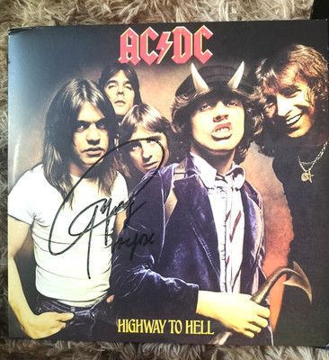 AC/DC HIGHWAY TO HELL Autograph Autogramm Zertifikat! SELTEN 33 Vinyl Neu!