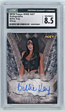 2016 Topps WWE NXT Billie Kay On Card Silver Autograph /25 CGC 8.5/10 AEW