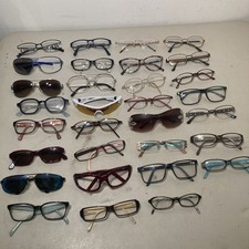 Bulk Lot   30 Pairs of Eyeglass / Sunglass Frames, Mixed Lot Designer READ