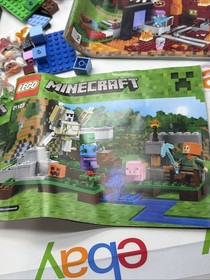 LEGO Minecraft Set Lot The Nether Portal (21143) 100% Complete 21123 21140 Extra
