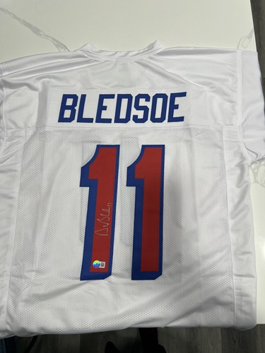 Drew Bledsoe Autographed Signed New England Patriots Jersey 