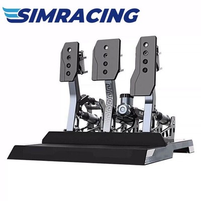 R&B Racing 3-Pedal SIM Pedals Racing Pedals Hydraulic Brake Vibration Pedal Set