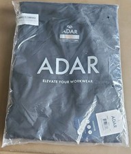 1 Black Adar Medical Nursing Workwear Uniform 2 Pocket V-Neck Scrub