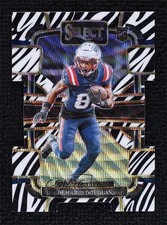 2023 Panini Select Concourse Zebra Prizm Die-Cut Demario Douglas #68 12po