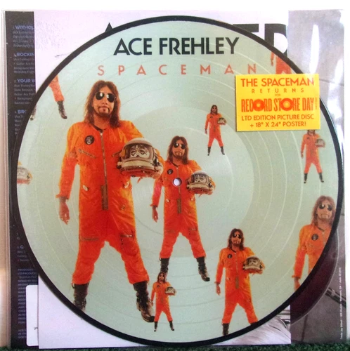 (KISS) Ace Frehley – Spaceman Picture Disc Vinyl, Poster 2019 RSD -  New