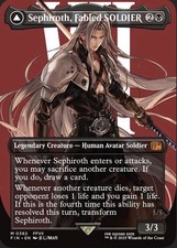 PSA10 　セフィロス　ボーダーレス　ホイル　英語版 Sephiroth, Fabled SOLDIER [Borderless Surge Foil] #527 Prices