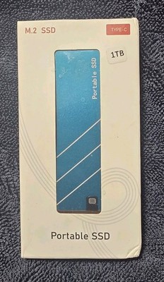 Generic Portable SSD 1TB Blue 800MB/s USB-C External SSD + Cable