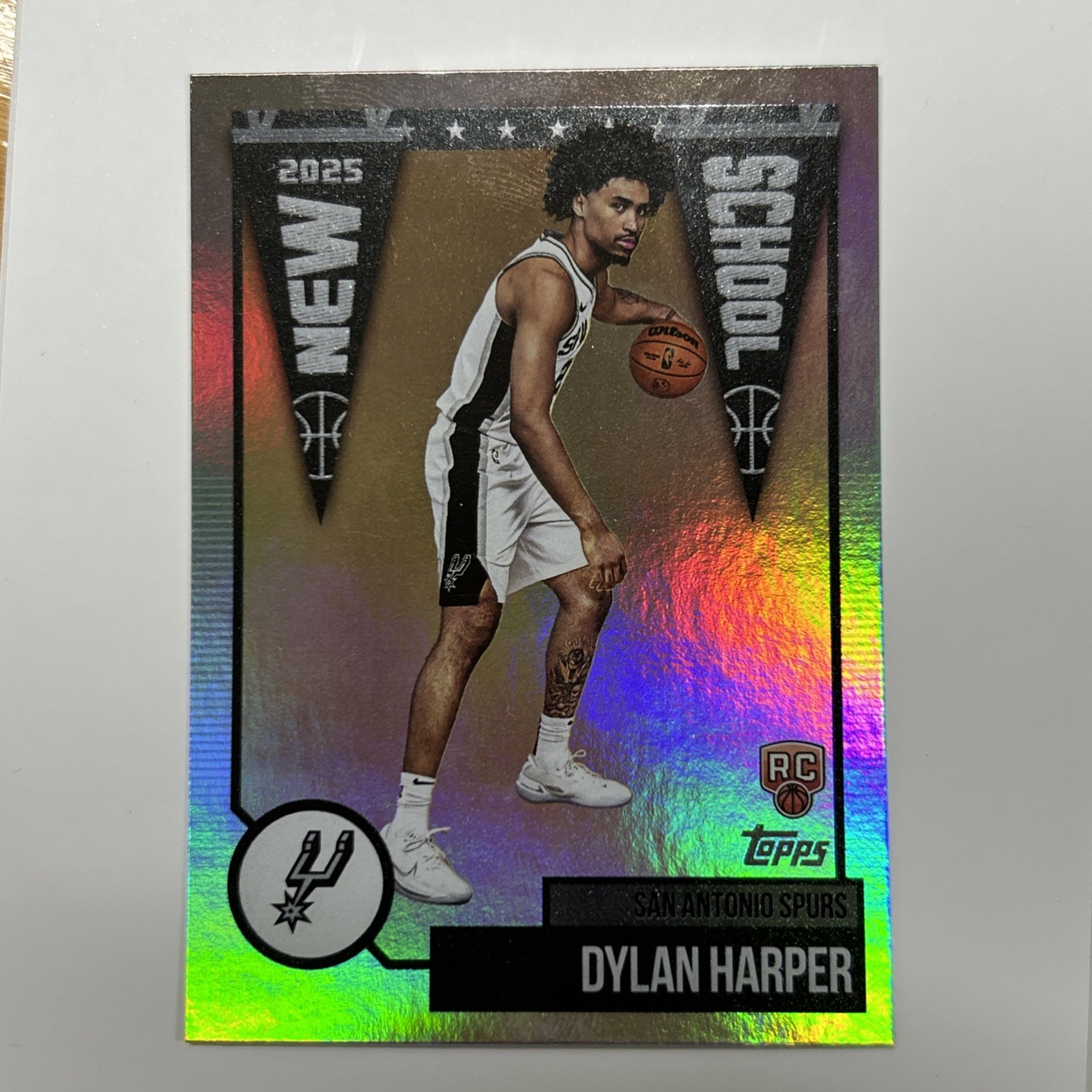 2025-26 Topps Basketball Dylan Harper New School Rainbow Foil RC FREE SHIPPING