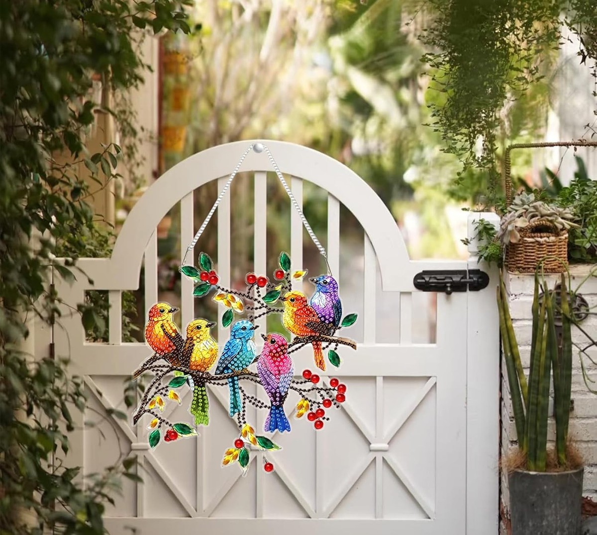 Skeadex Diamond Painting Anhänger Herbst - DIY Kürbis Vogel Motiv Mit Kette