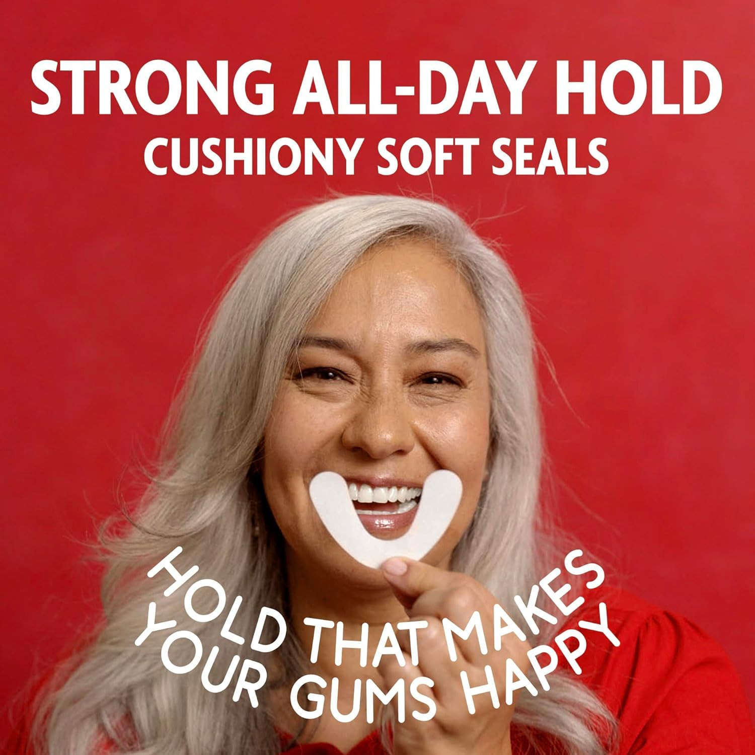 Secure Denture Adhesive Seals, Fresh Mint Lowers, Zinc-Free 30 Count (Pack of 1)