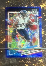 2023 Panini Optic - Rated Rookie Roschon Johnson #217 Blue Scope Prizm (RC)
