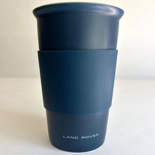Land Rover Navy Ceramic Travel Coffee Tea Mug Cup Defender Discovery Range Rover