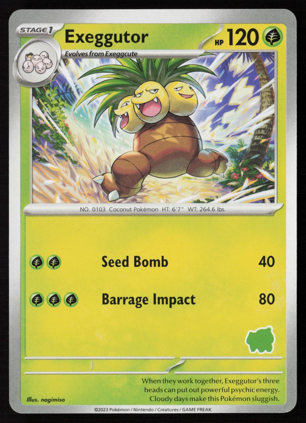 Exeggutor My First Battle Pokemon NM