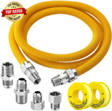  2026 NEW 72" Flexible Gas Line Kit for Dryer Stove Range Flexible Stainless St