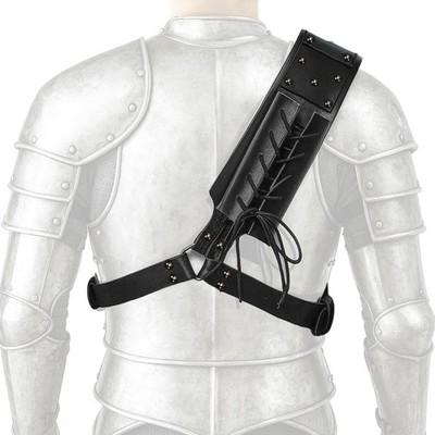 Medieval Back Holster Sword Holder - Adjustable PU Leather Strap, Katana Sheath