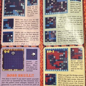 Adventures of Lolo 3 Strategy Guide 1991 HAL America Nintendo (NES) RARE