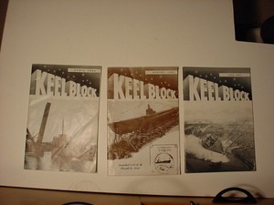 3 vintage WW2 1942 KEEL BLOCK MAGAZINE Manitowoc Shipbuilding Co.