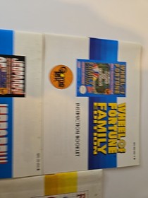 3 Nintendo NES Instruction Booklets Wheel Of Fortune, Jeopardy, Family Feud!