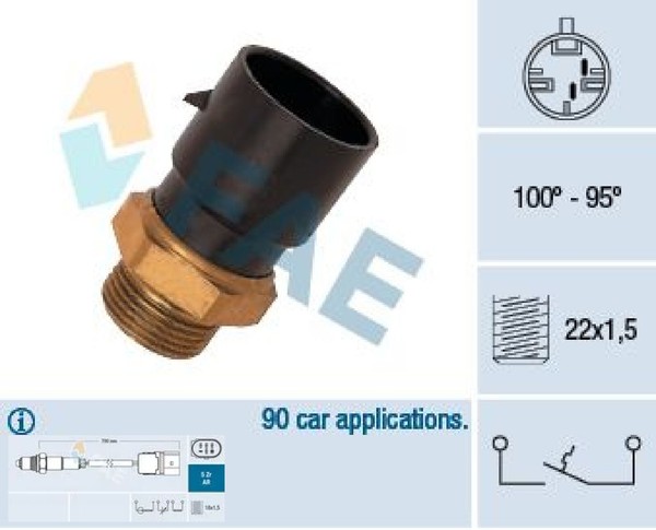 FAE 36190 Temperaturschalter FüR KüHlerlüFter Temperaturschalter FüR Opel-image