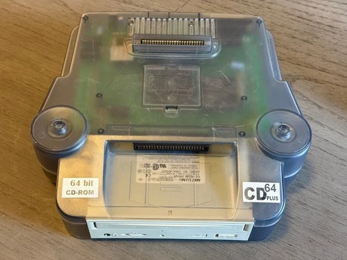 CD64 Plus N64 Backup Unit v2 Clear Shell - Rare Vintage Dev Device - Untested