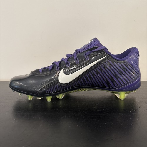 Size 13 Nike Vapor Carbon Elite 2.0 TD Football Cleats Black/Purple 657441-003 - Picture 2 of 9