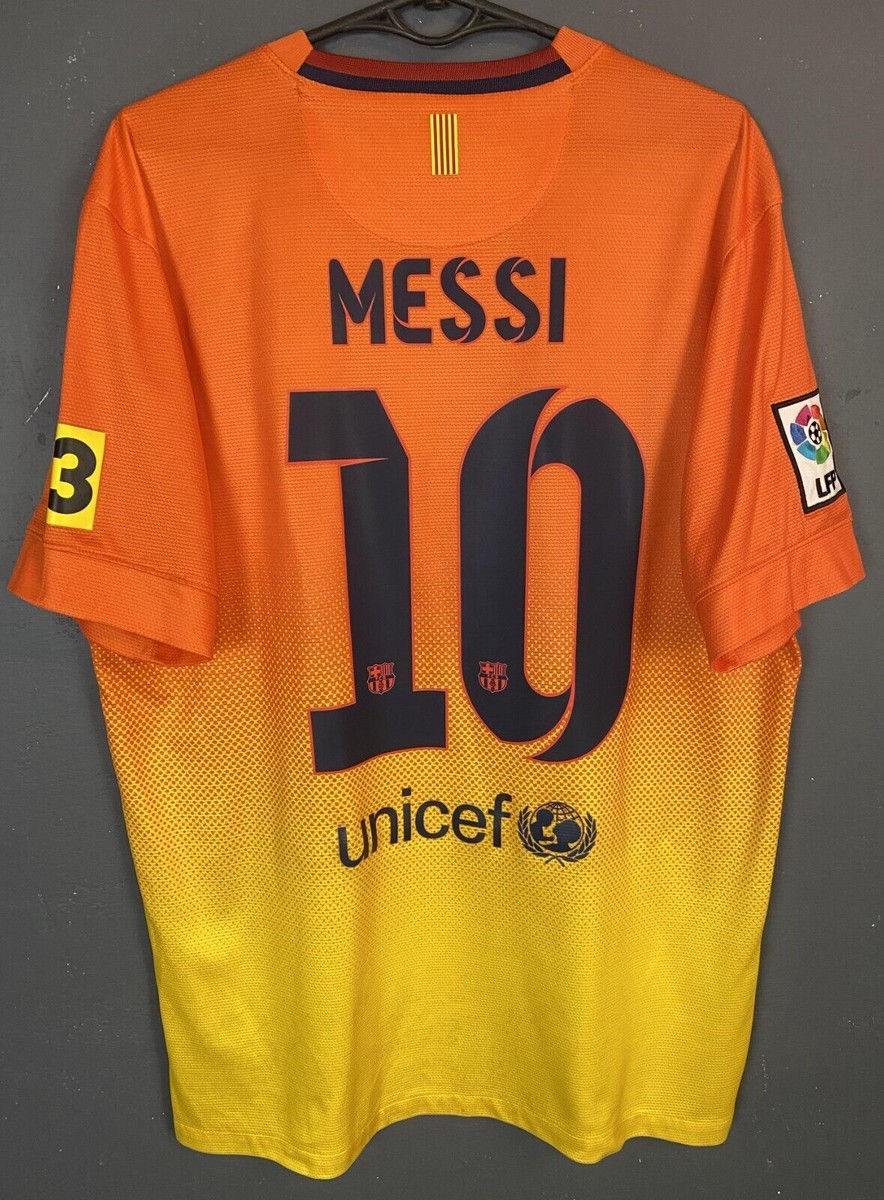 MEN FC BARCELONA 2012/2013 LEO MESSI 10 AWAY SOCCER FOOTBALL SHIRT