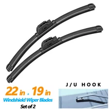 Juyioudy 22"+19" Windshield Wiper Blades Fit For BMW 325Ci 2001-2006,Set of 2