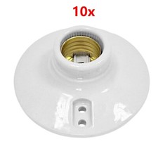 10 x E27-Sockel Lampenfassung  Keramik Fassun...