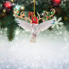Dove Christmas Light Ornament, Dove Christmas Tree hanging Decor