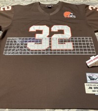 JIM BROWN JERSEY #32 MITCHELL & NESS AUTHENTIC THROWBACKS CLEVELAND 56 1957-1966