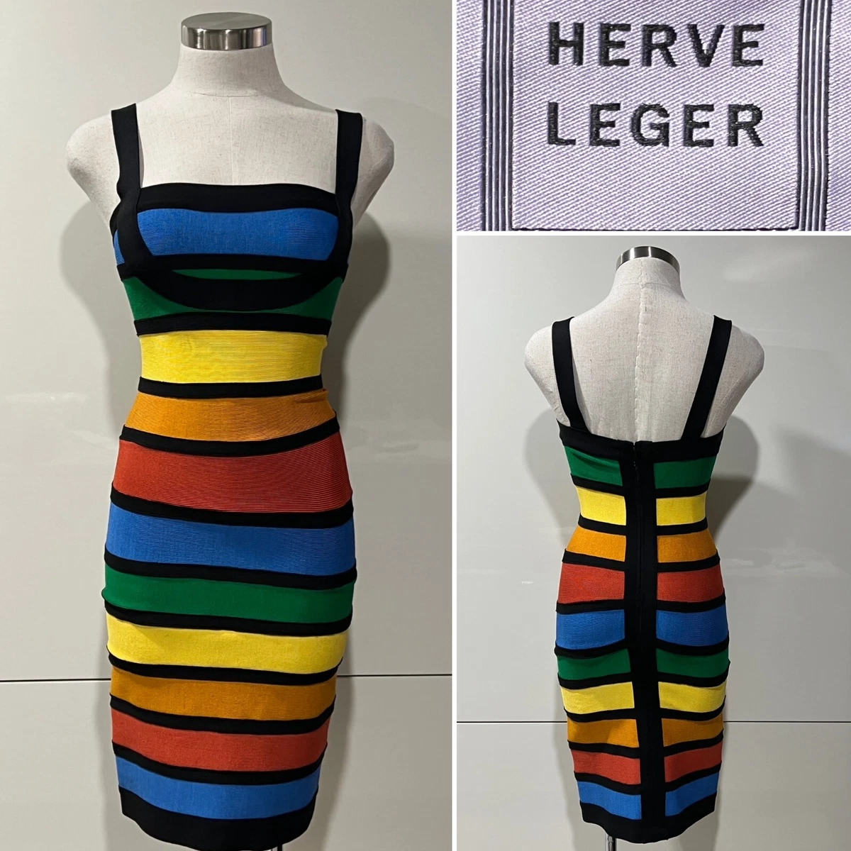 Yellow Bandage Dress by Hervé Léger for $95