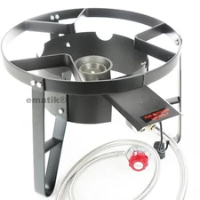High Pressure Burner 16" Round Low Stand Propane Gas  0-20 PSI