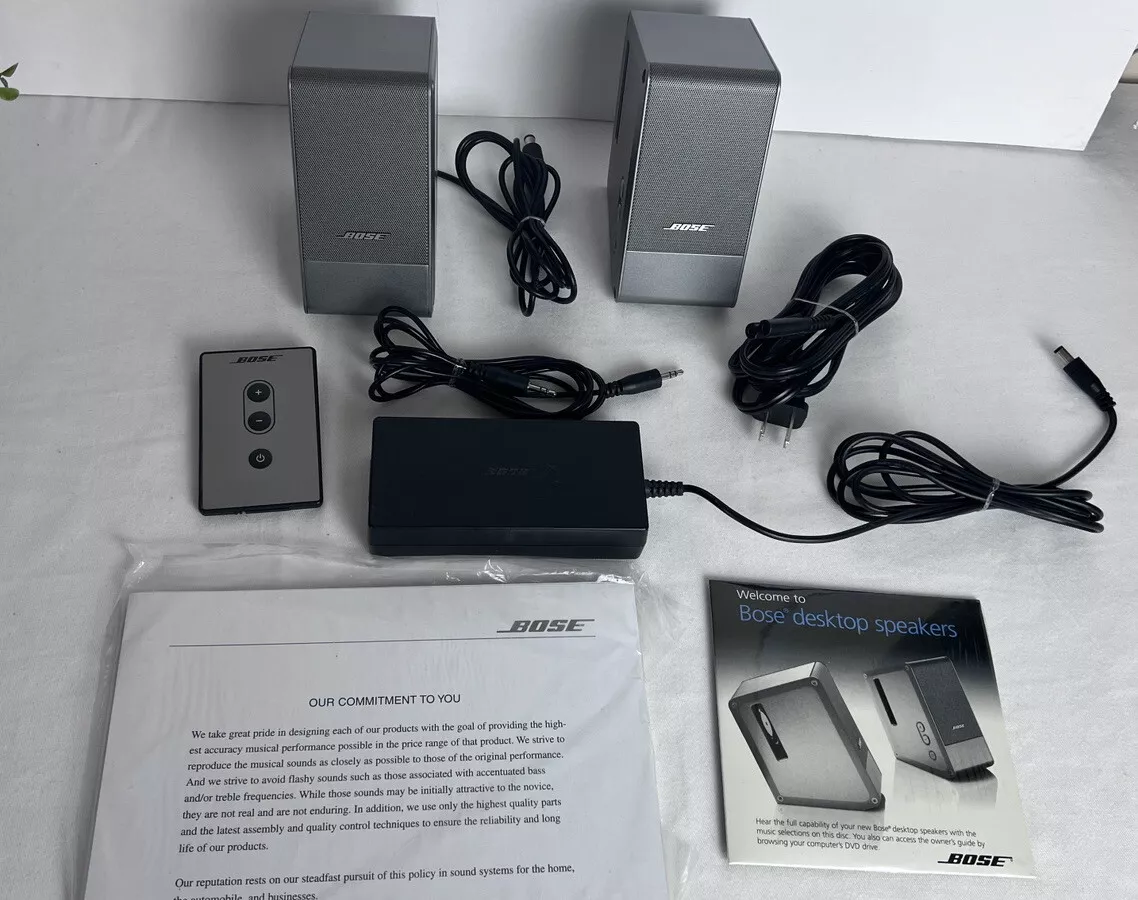 Bose Computer MusicMonitor Speakers for Desktop/PC/Phone Silver in  *original box