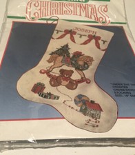 Bucilla Under the Tree Christmas Stocking Kit 82620 Counted Cross Stitch New