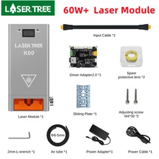 Upgrade 60W LASER TREE K60 Laser Module Head for Laser Engraving Cutting DIY