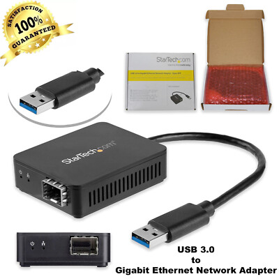 StarTech USB to Fiber Optic Converter - Compact SFP 3.0  Adapter Gigabit LAN