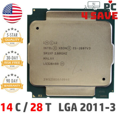 Intel Xeon E5-2697 V3 CPU 2.6 GHz 35M 14-Cores LGA 2011-3 R3 Server SR1XF 145W