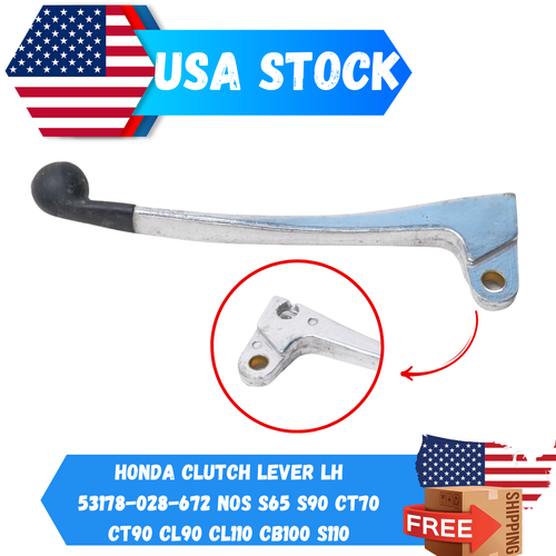 Honda Clutch Lever LH 53178028672 NOS S65 S90 CT70 CT90 CL90 CL110