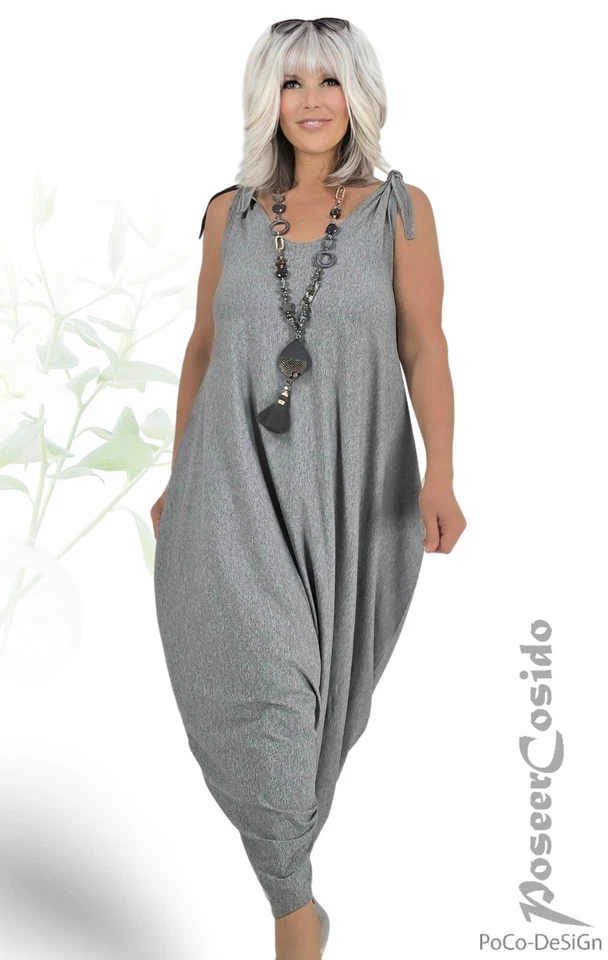 LAGENLOOK Ballon Overall Harems-Hose Kleid L-XL-XXL-XXXL 44 46 48 50 52 54 56  - Bild 4 von 4