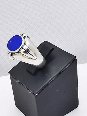 Edle Damen Ring  Lapislazuli Edelstein Sterlingsilber Handarbeit - Bild 1 von 4