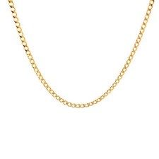 20 inch Cuban chain Necklace 3mm curb link 14k Gold filled