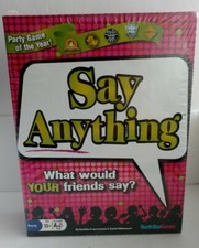 Say Anything Party Board Game Complete Ages 13 3-8 Players New Sealed