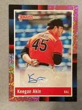 2022 Donruss Keegan Akin Retro 1988 Signatures Pink Fireworks # R88S-KA