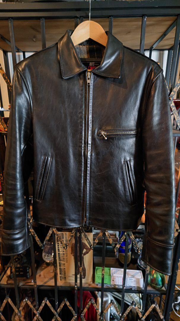 Glenhill Riders Black Leather Horsehide Jacket - Excellent Condition