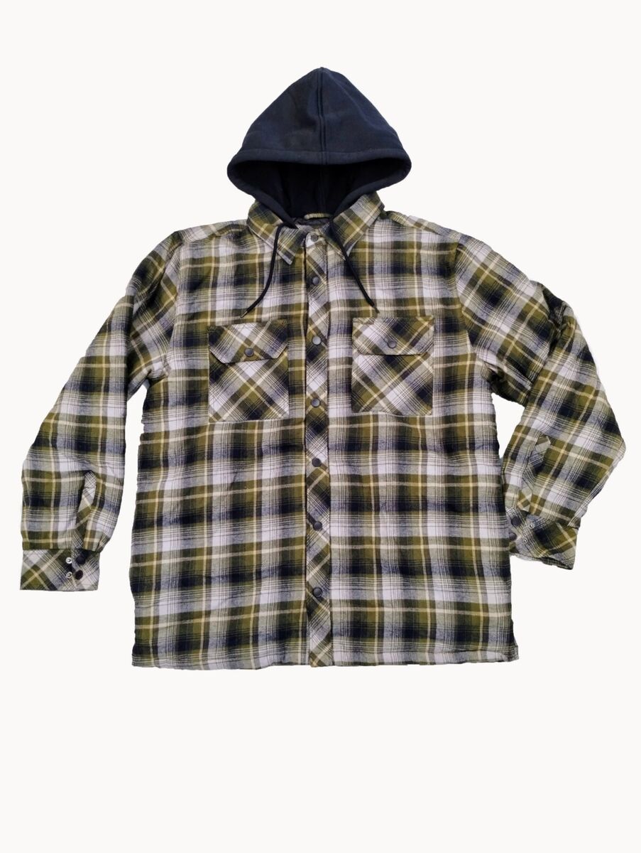 Boston Traders Men's Quilted Flannel Jacket Ivy Green | eBay Boston Traders Men's Quilted Flannel Jacket Ivy Green | eBay