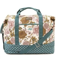 Matilda Jane Let’s Get Away Weekender Bag Floral Nwt Sea Green