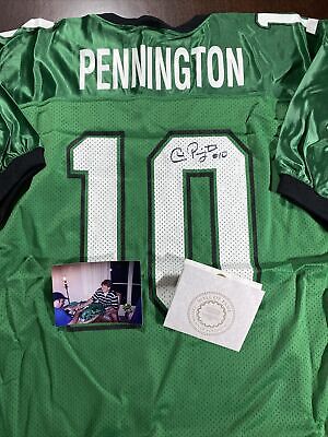 SIGNED Chad Pennington Marshall Jersey Autographed 2000 COA W/ Pic Jets Dolphins | eBay